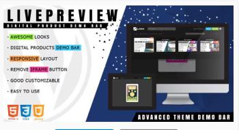 LivePreview Theme Demo Bar for WordPress